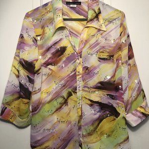 Gloria Lance sequin accented blouse